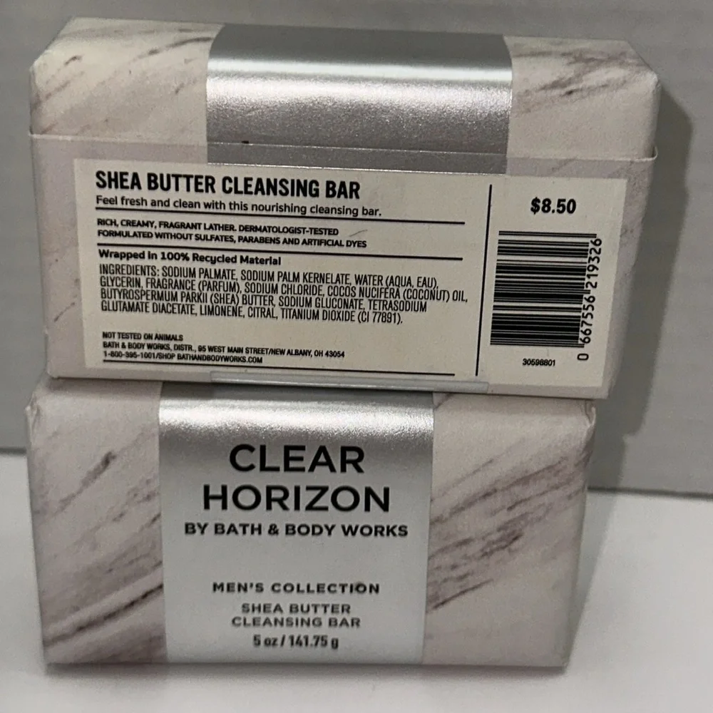 NWT Bath & Body‎ Works Clear Horizon soap 5 oz. Shea butter cleansing bar Men’s